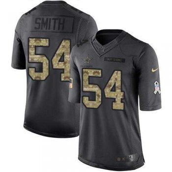 Nike Dallas Cowboys #54 Jaylon Smith Black Men's Stitched NFL Limited 2016 Salute To Service Jersey