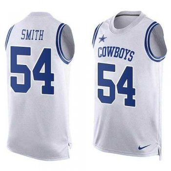 Nike Dallas Cowboys #54 Jaylon Smith White Men's Stitched NFL Limited Tank Top Jersey