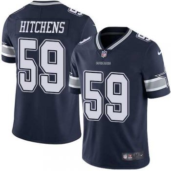 Nike Dallas Cowboys #59 Anthony Hitchens Navy Blue Team Color Men's Stitched NFL Vapor Untouchable Limited Jersey