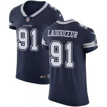 Nike Dallas Cowboys #91 L. P. Ladouceur Navy Blue Team Color Men's Stitched NFL Vapor Untouchable Elite Jersey