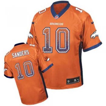 Nike Denver Broncos #10 Emmanuel Sanders Orange Team Color Men's Stitched NFL Elite Drift Fashion Jersey