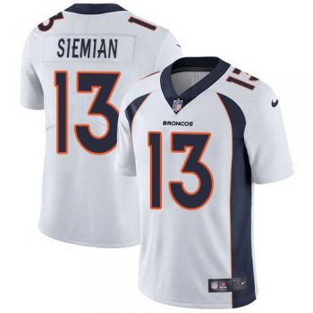 Nike Denver Broncos #13 Trevor Siemian White Men's Stitched NFL Vapor Untouchable Limited Jersey