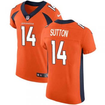 Nike Denver Broncos #14 Courtland Sutton Orange Team Color Men's Stitched NFL Vapor Untouchable Elite Jersey