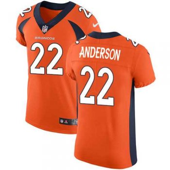 Nike Denver Broncos #22 C.J. Anderson Orange Team Color Men's Stitched NFL Vapor Untouchable Elite Jersey