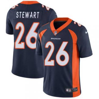 Nike Denver Broncos #26 Darian Stewart Navy Blue Alternate Men's Stitched NFL Vapor Untouchable Limited Jersey