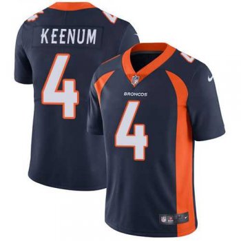 Nike Denver Broncos #4 Case Keenum Navy Blue Alternate Men's Stitched NFL Vapor Untouchable Limited Jersey