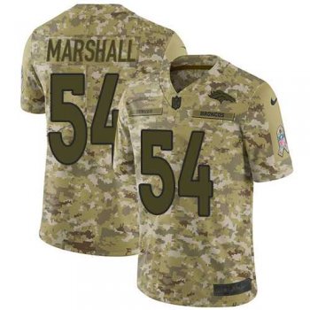 Nike Denver Broncos #54 Brandon Marshall Camo Men's Stitched NFL Limited 2018 Salute To Service Jersey