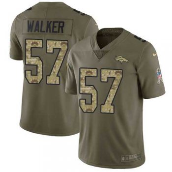 Nike Denver Broncos #57 Demarcus Walker Olive Camo Men's Stitched NFL Limited 2017 Salute To Service Jersey