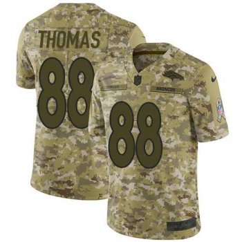 Nike Denver Broncos #88 Demaryius Thomas Camo Men's Stitched NFL Limited 2018 Salute To Service Jersey