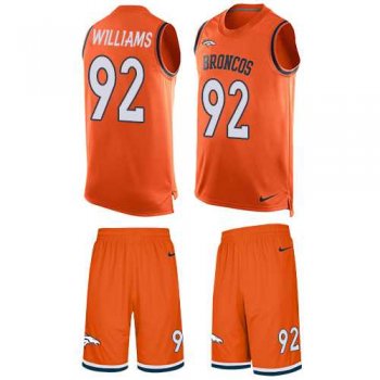 Nike Denver Broncos #92 Sylvester Williams Orange Team Color Men's Stitched NFL Limited Tank Top Suit Jersey