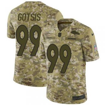 Nike Denver Broncos #99 Adam Gotsis Camo Men's Stitched NFL Limited 2018 Salute To Service Jersey