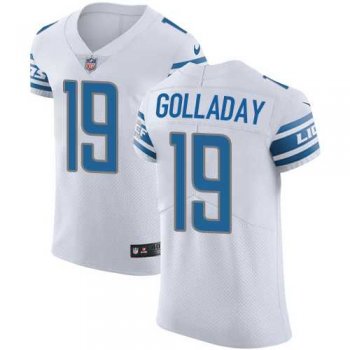 Nike Detroit Lions #19 Kenny Golladay White Men's Stitched NFL Vapor Untouchable Elite Jersey