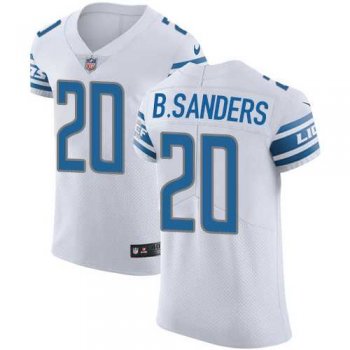 Nike Detroit Lions #20 Barry Sanders White Men's Stitched NFL Vapor Untouchable Elite Jersey