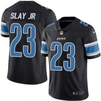 Nike Detroit Lions #23 Darius Slay JR Black Men's Stitched NFL Limited Rush Jersey