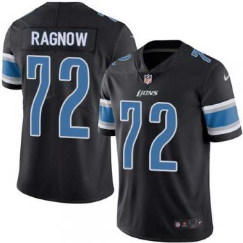 Nike Detroit Lions #72 Frank Ragnow Men's Rush Vapor Untouchable Black Elite NFL Jersey