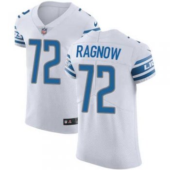 Nike Detroit Lions #72 Frank Ragnow Road Men's Vapor Untouchable White Elite NFL Jersey