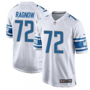 Nike Detroit Lions #72 Frank Ragnow Road Men's White Game NFL Jersey