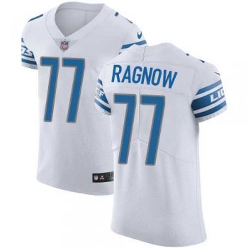 Nike Detroit Lions #77 Frank Ragnow White Men's Stitched NFL Vapor Untouchable Elite Jersey