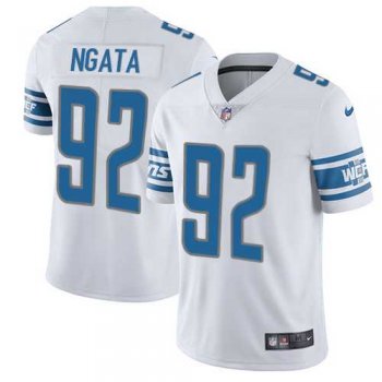 Nike Detroit Lions #92 Haloti Ngata White Men's Stitched NFL Vapor Untouchable Limited Jersey