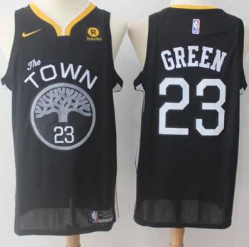 Nike Golden State Warriors #23 Draymond Green Black Statement Edition NBA Swingman Jersey