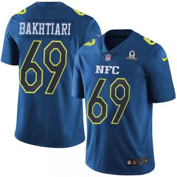 Nike Green Bay Packers #69 David Bakhtiari Navy Men's Stitched NFL Limited NFC 2017 Pro Bowl Jersey