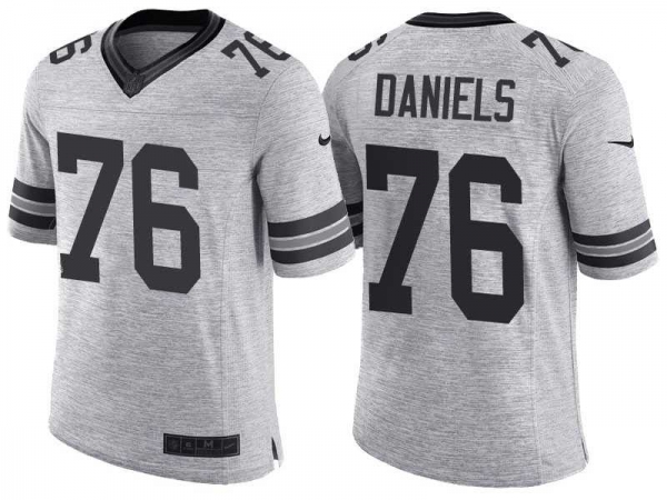 Nike Green Bay Packers #76 Mike Daniels 2016 Gridiron Gray II Men's NFL Limited Jersey