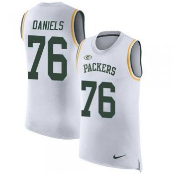 Nike Green Bay Packers #76 Mike Daniels White Men's Stitched NFL Limited Rush Tank Top Jersey