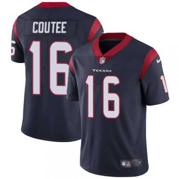 Nike Houston Texans #16 Keke Coutee Navy Blue Team Color Men's Stitched NFL Vapor Untouchable Limited Jersey