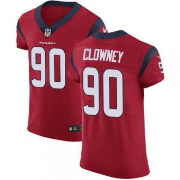 Nike Houston Texans #90 Jadeveon Clowney Red Alternate Men's Stitched NFL Vapor Untouchable Elite Jersey