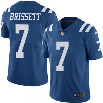 Nike Indianapolis Colts #7 Jacoby Brissett Royal Blue Men's Stitched NFL Limited Rush Jersey