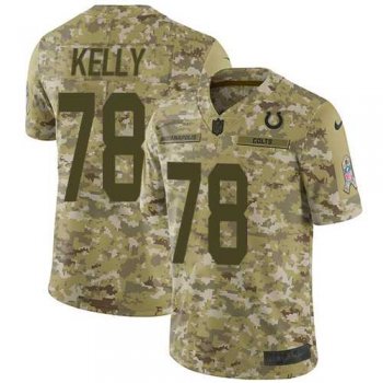 Nike Indianapolis Colts #78 Ryan Kelly Camo Men's Stitched NFL Limited 2018 Salute To Service Jersey