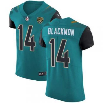 Nike Jacksonville Jaguars #14 Justin Blackmon Teal Green Team Color Men's Stitched NFL Vapor Untouchable Elite Jersey