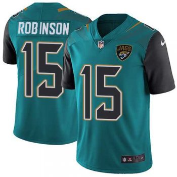 Nike Jacksonville Jaguars #15 Allen Robinson Teal Green Team Color Men's Stitched NFL Vapor Untouchable Limited Jersey