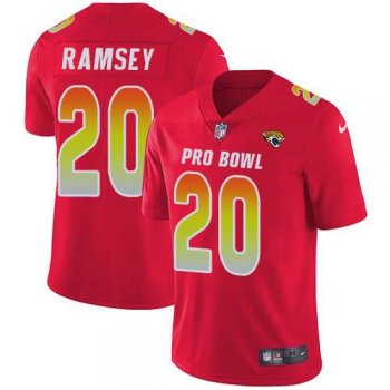 Nike Jacksonville Jaguars #20 Jalen Ramsey Red Men's Stitched NFL Limited AFC 2018 Pro Bowl Jersey