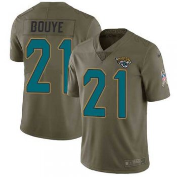 Nike Jacksonville Jaguars #21 A.J. Bouye Olive Men's Stitched NFL Limited 2017 Salute To Service Jersey