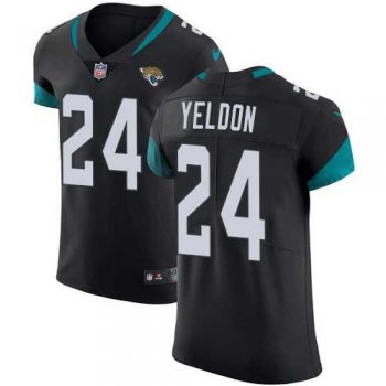 Nike Jacksonville Jaguars #24 T.J. Yeldon Black Alternate Men's Stitched NFL Vapor Untouchable Elite Jersey