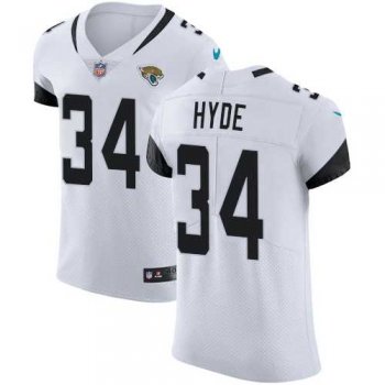 Nike Jacksonville Jaguars #34 Carlos Hyde White Men's Stitched NFL Vapor Untouchable Elite Jersey