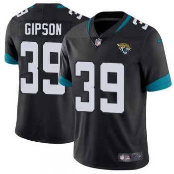 Nike Jacksonville Jaguars #39 Tashaun Gipson Black Team Color Men's Stitched NFL Vapor Untouchable Limited Jersey