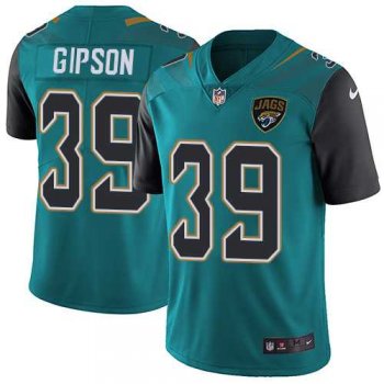 Nike Jacksonville Jaguars #39 Tashaun Gipson Teal Green Team Color Men's Stitched NFL Vapor Untouchable Limited Jersey