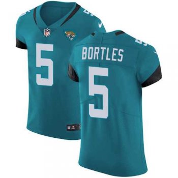 Nike Jacksonville Jaguars #5 Blake Bortles Teal Green Team Color Men's Stitched NFL Vapor Untouchable Elite Jersey