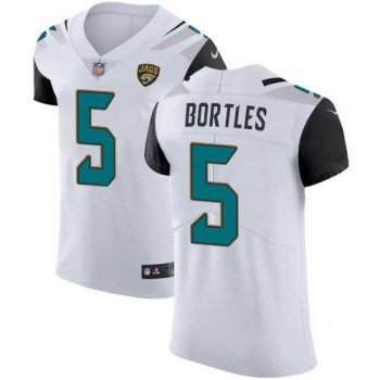 Nike Jacksonville Jaguars #5 Blake Bortles White Men's Stitched NFL Vapor Untouchable Elite Jersey