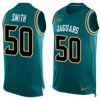 Nike Jacksonville Jaguars #50 Telvin Smith Teal Green Alternate Men's Stitched NFL Limited Tank Top Jersey