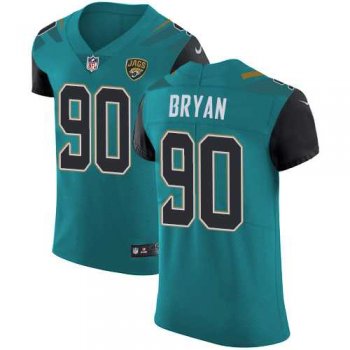 Nike Jacksonville Jaguars #90 Taven Bryan Teal Green Team Color Men's Stitched NFL Vapor Untouchable Elite Jersey