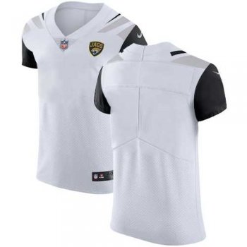 Nike Jacksonville Jaguars Blank White Men's Stitched NFL Vapor Untouchable Elite Jersey