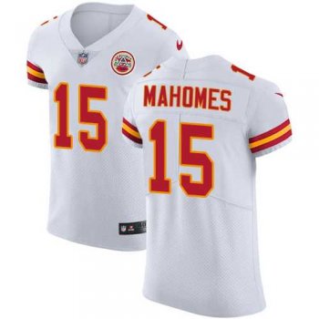 Nike Kansas City Chiefs #15 Patrick Mahomes White Men's Stitched NFL Vapor Untouchable Elite Jersey