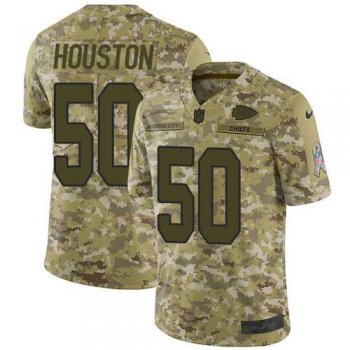 Nike Kansas City Chiefs #50 Justin Houston Camo Men's Stitched NFL Limited 2018 Salute To Service Jersey