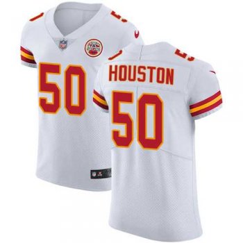 Nike Kansas City Chiefs #50 Justin Houston White Men's Stitched NFL Vapor Untouchable Elite Jersey