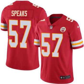 Nike Kansas City Chiefs #57 Breeland Speaks Red Team Color Men's Stitched NFL Vapor Untouchable Limited Jersey