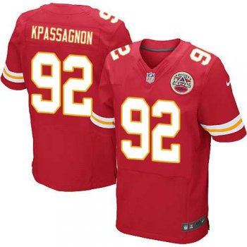 Nike Kansas City Chiefs #92 Tanoh Kpassagnon Red Team Color Men's Stitched NFL Elite Jersey