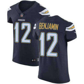 Nike Los Angeles Chargers #12 Travis Benjamin Navy Blue Team Color Men's Stitched NFL Vapor Untouchable Elite Jersey